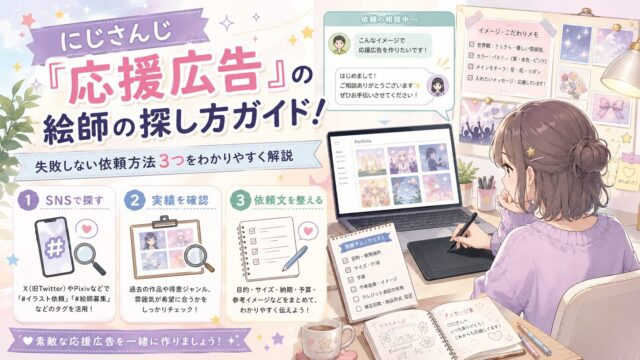 にじさんじ 応援広告の絵師探しガイド